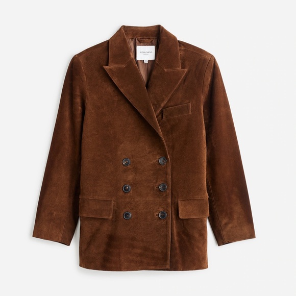 Madewell Jackets & Blazers - NWT Alexa Chung x Madewell Suede Double-Breasted Women's Jacket
